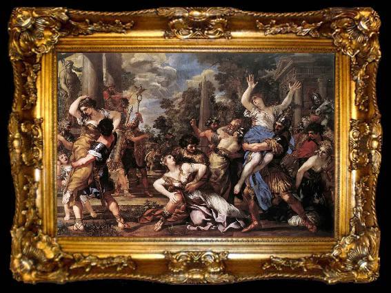 framed  Pietro da Cortona The Rape of the Sabine Women, ta009-2